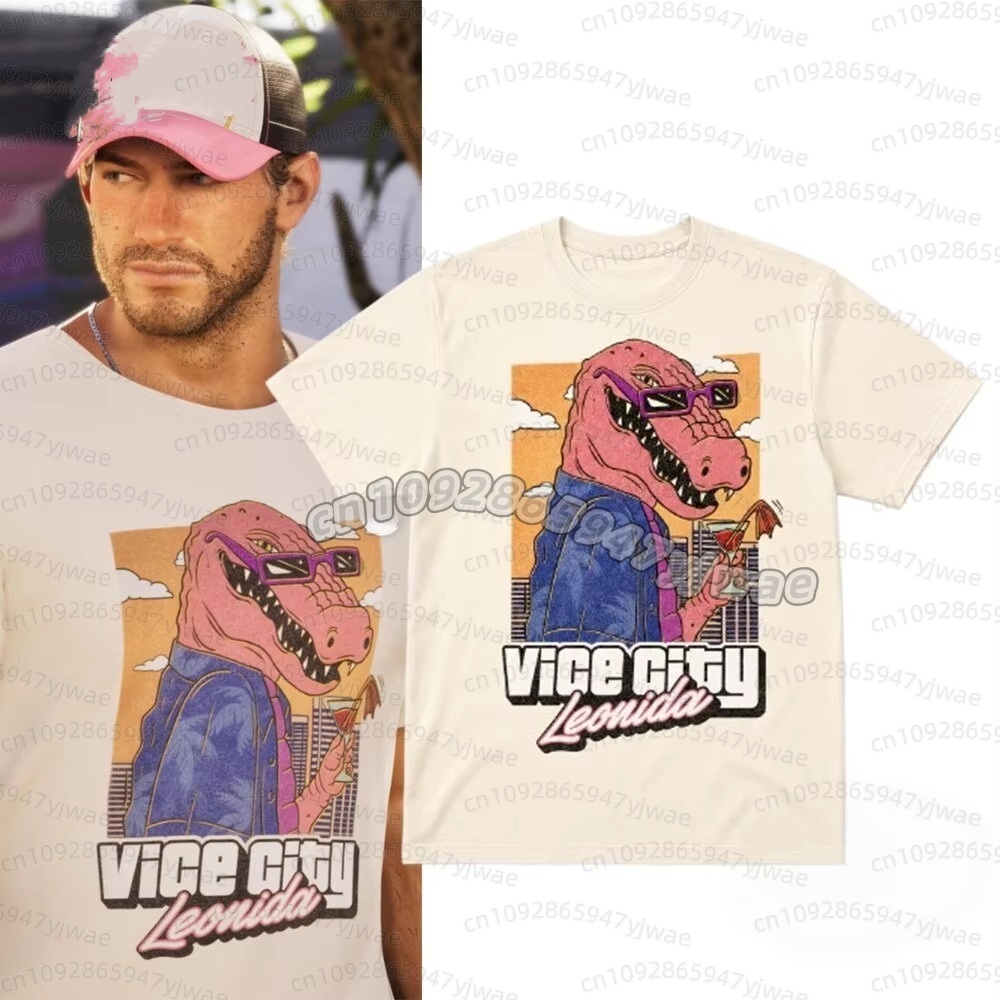 Anime Fan Merchandise - Jason Vice City Leonida Alligator Printed