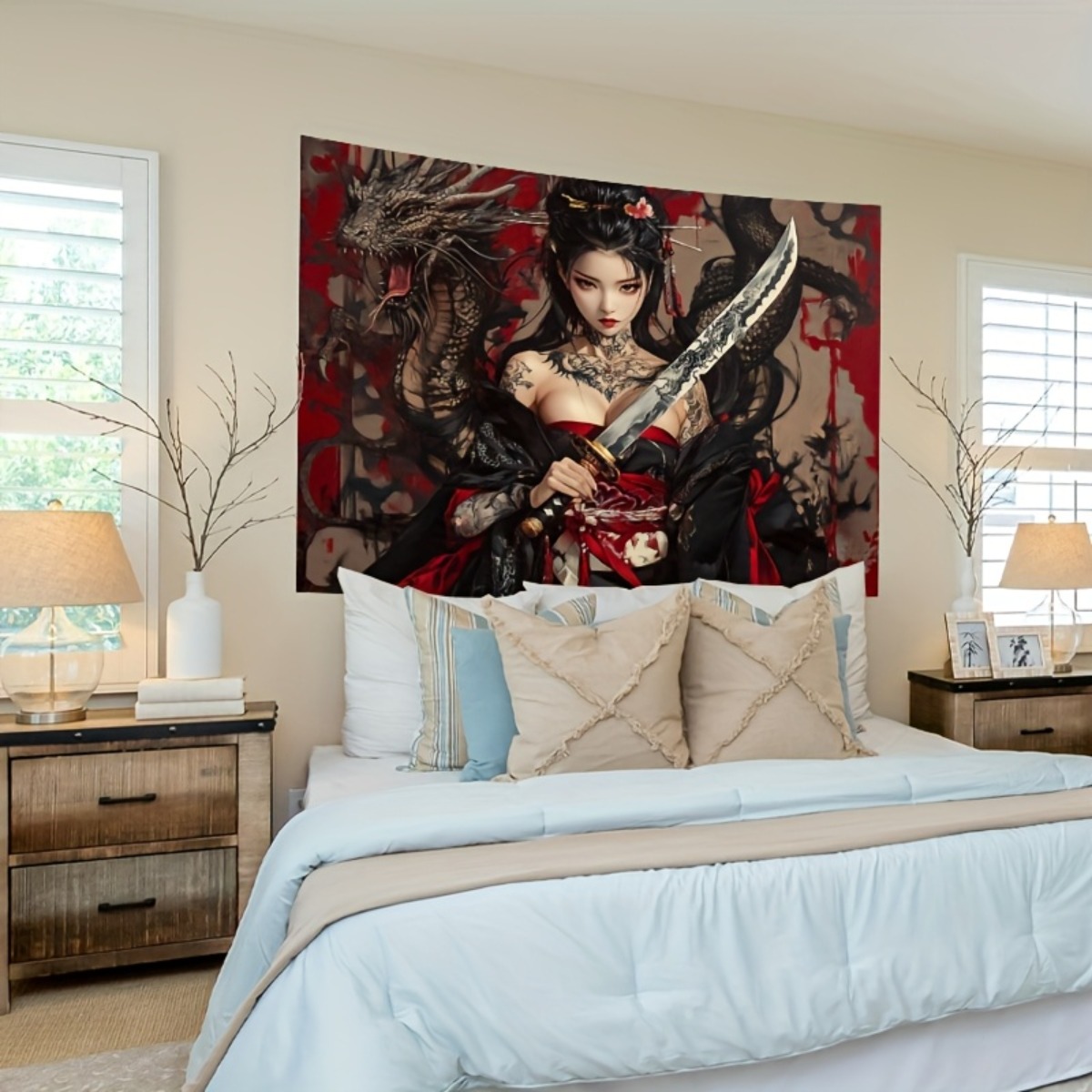Anime Fantasy Dragon Woman Tap - огляд і ціна Wall Scroll Tapestry
