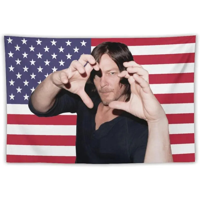 VIKAMA Daryl Dixon USA Flag Ta - огляд і ціна Wall Scroll Tapestry