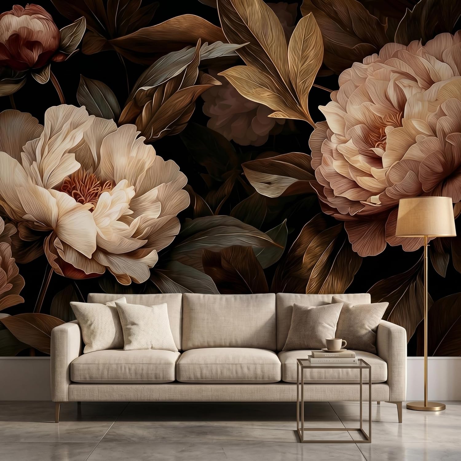 Elegant Peony Floral Tapestry  - огляд і ціна Wall Scroll Tapestry