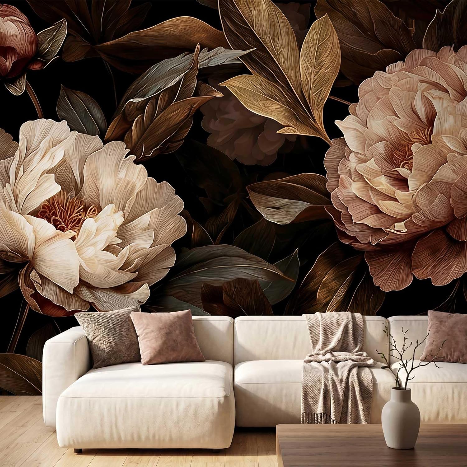 Elegant Peony Floral Tapestry  - огляд і ціна Wall Scroll Tapestry