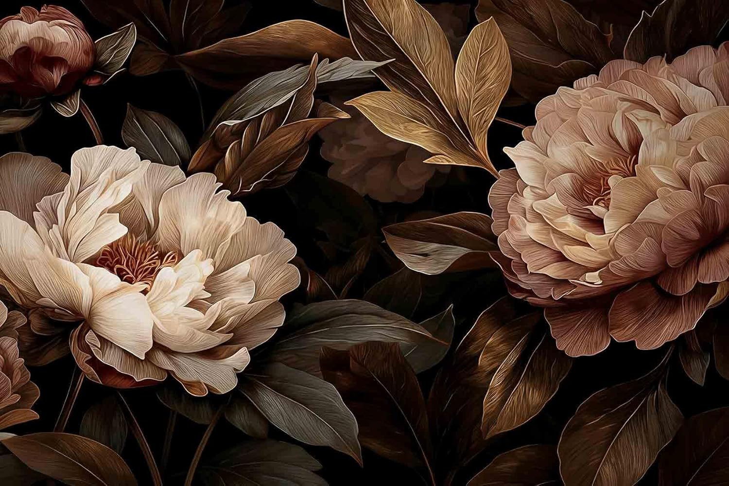 Elegant Peony Floral Tapestry  - огляд і ціна Wall Scroll Tapestry