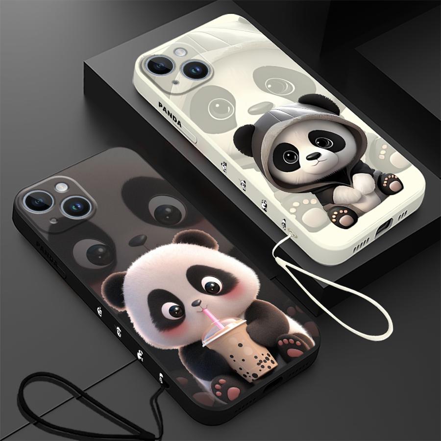Cute Panda Phone Case for iPho - огляд і ціна Lanyard Anime Logo