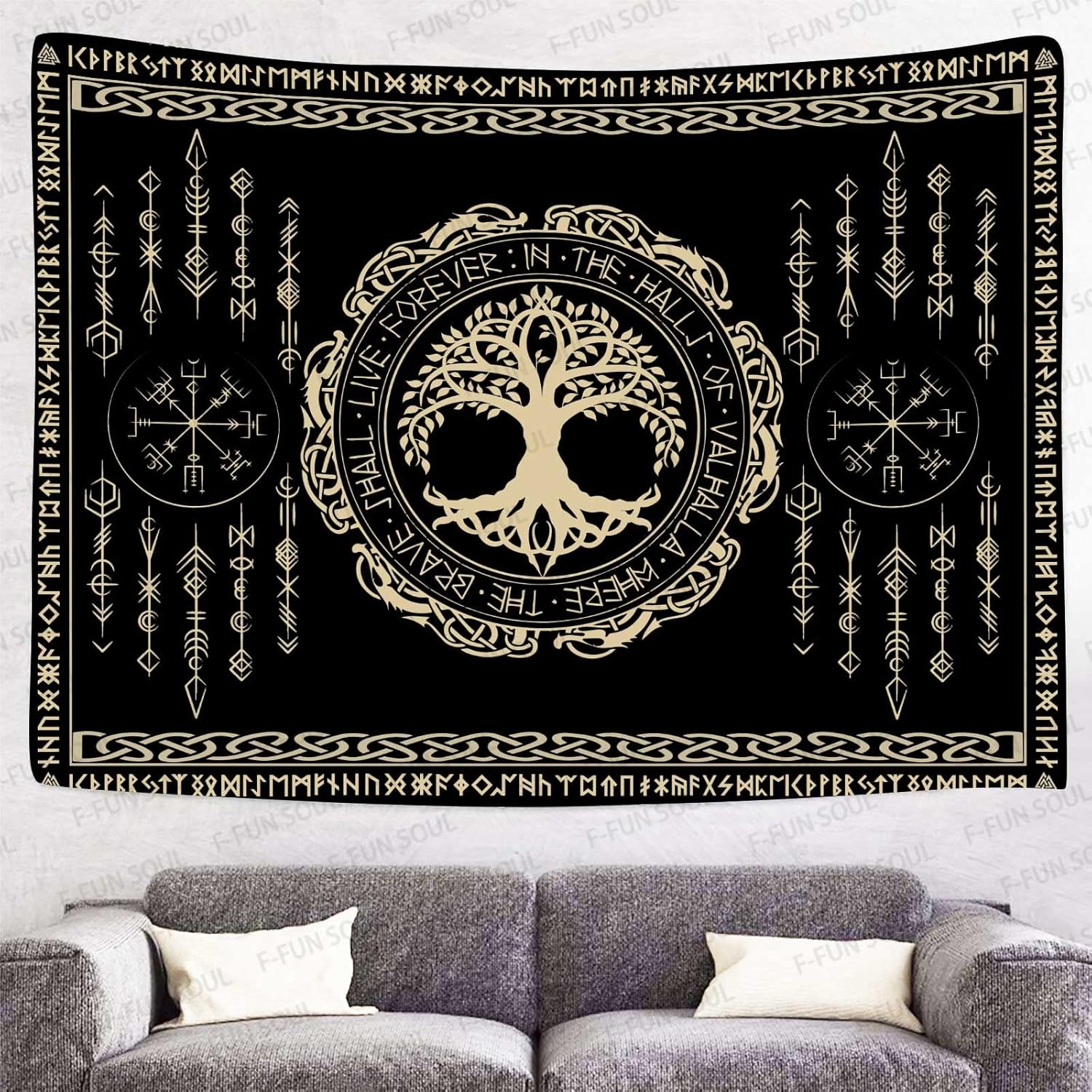 Norse Mythology Tapestry Indie - огляд і ціна Wall Scroll Tapestry