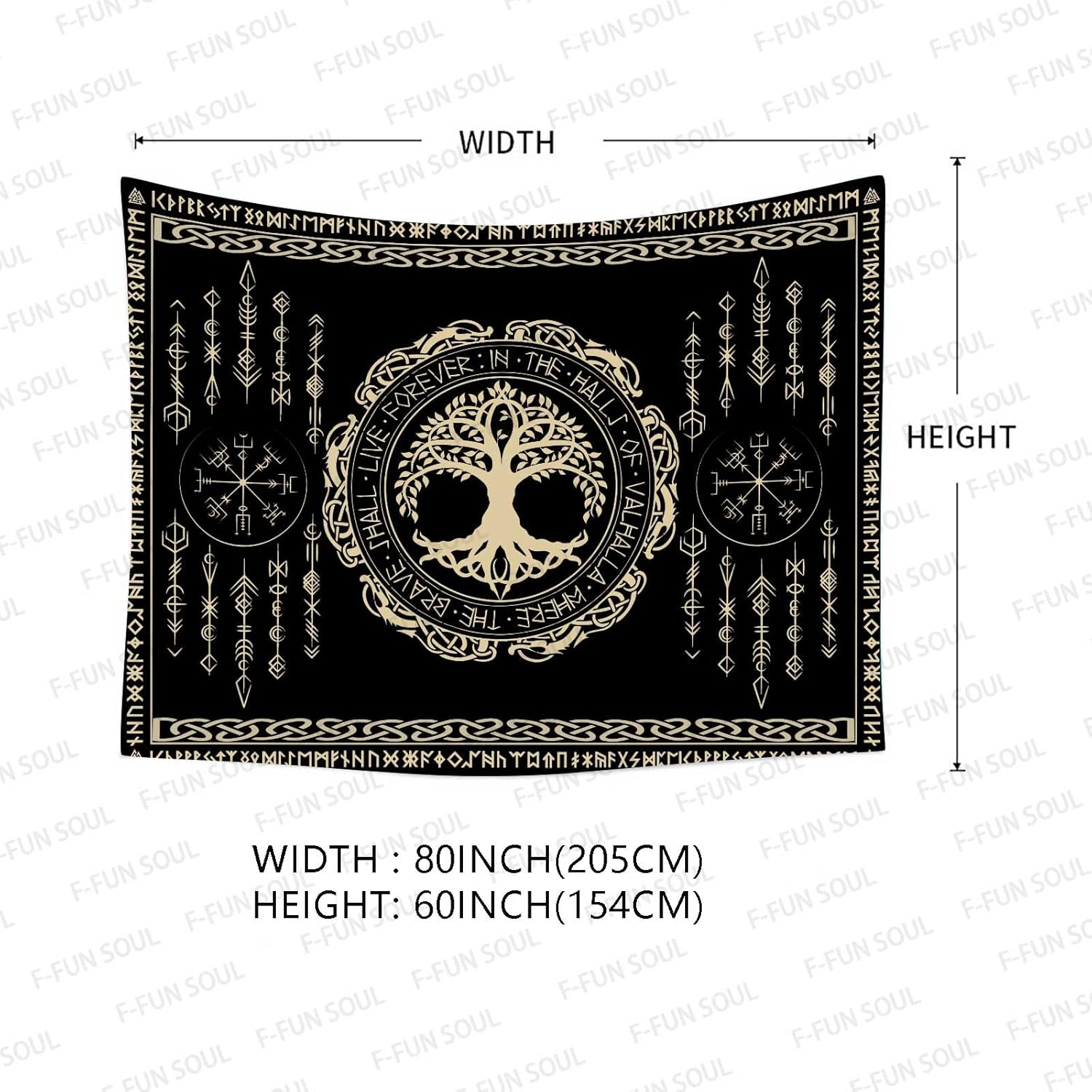 Norse Mythology Tapestry Indie - огляд і ціна Wall Scroll Tapestry
