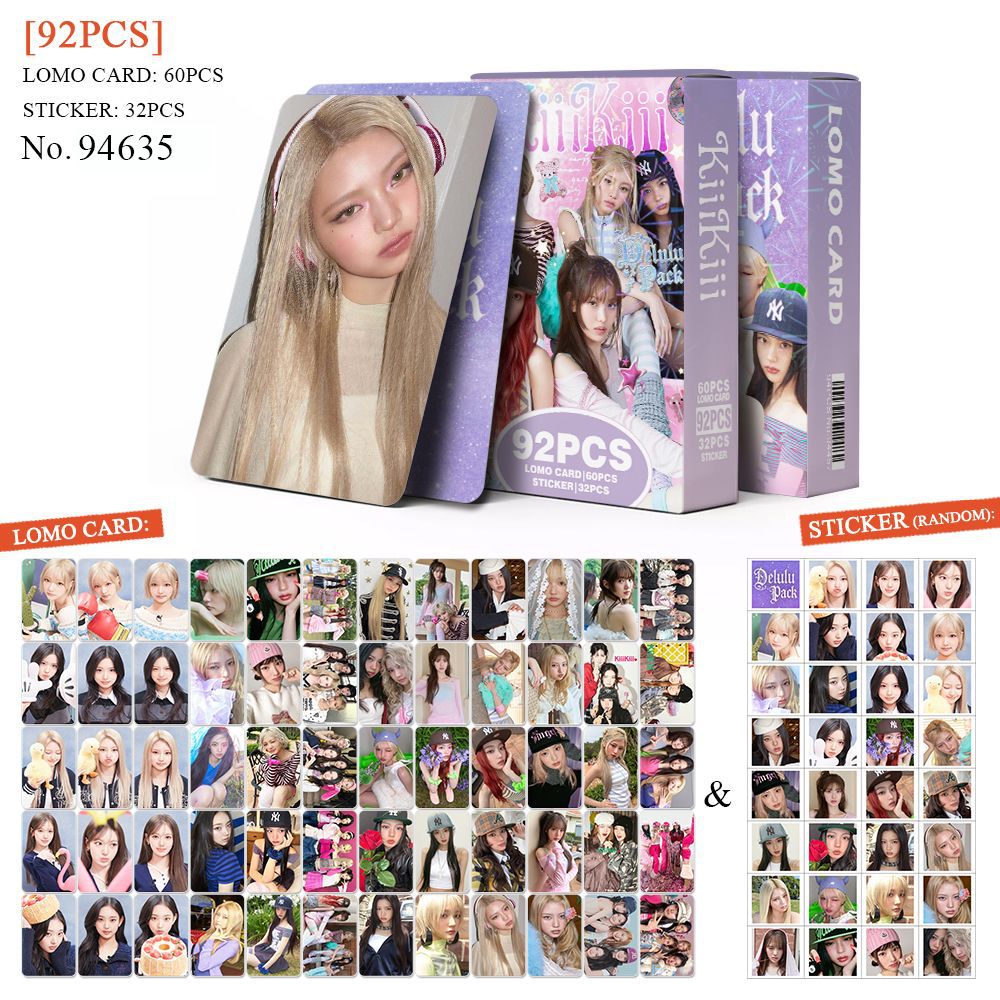 92pcs KiiiKiii Delulu Pack Pho - огляд і ціна Sticker Sheet Set