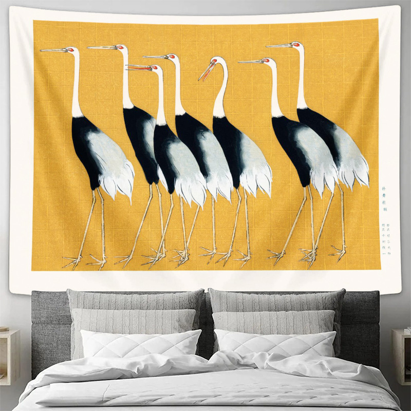 Abstract Crane Tapestry Wall D - огляд і ціна Wall Scroll Tapestry
