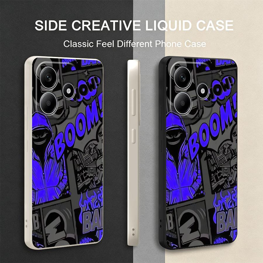 Graffiti Blue Comic Print Case - огляд і ціна Lanyard Anime Logo