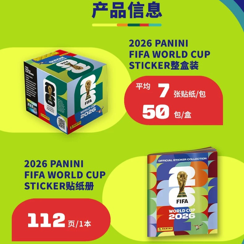 In Stock Panini 2026 FIFA Worl - огляд і ціна Sticker Sheet Set
