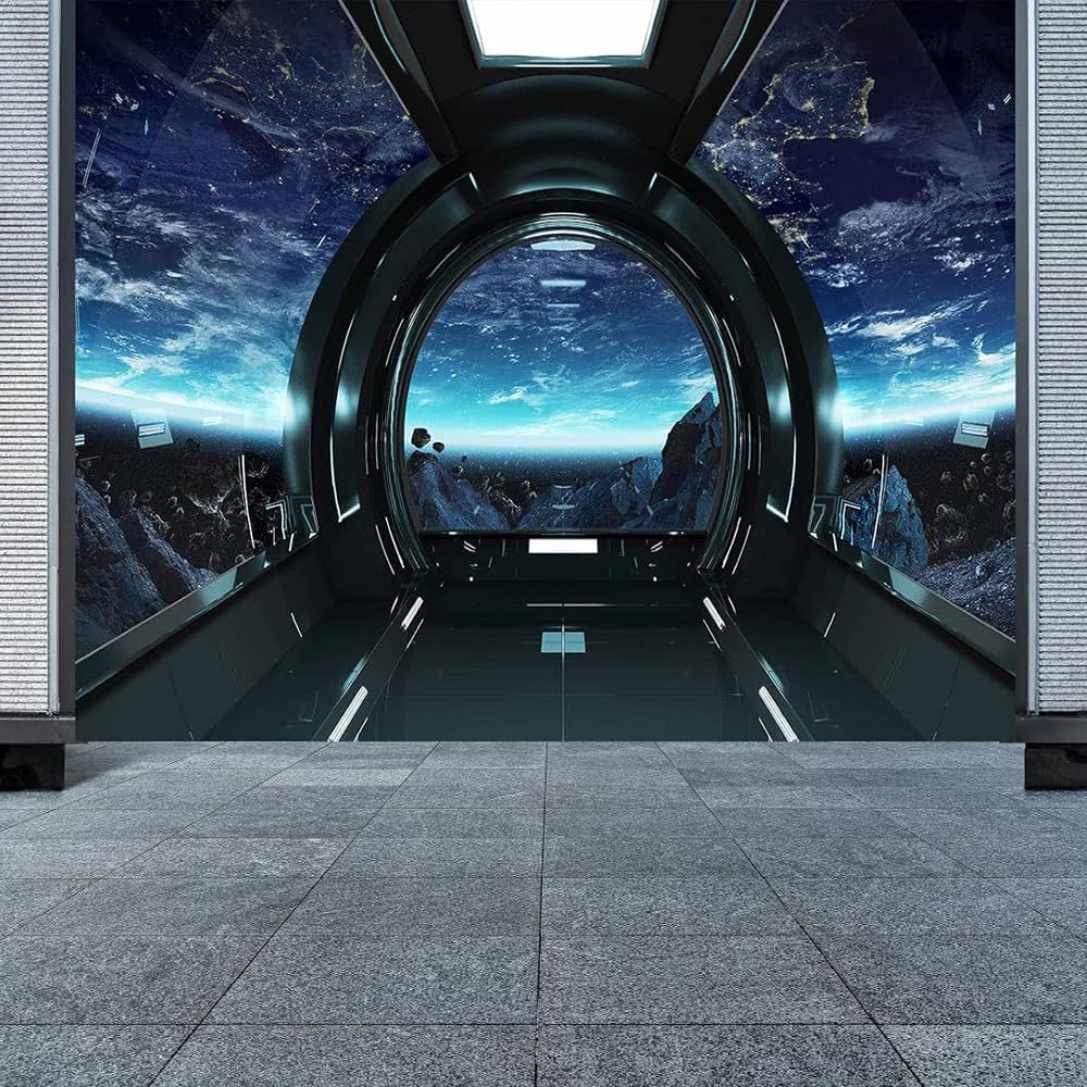 Sci-Fi Spaceship Tapestry Futu - огляд і ціна Wall Scroll Tapestry