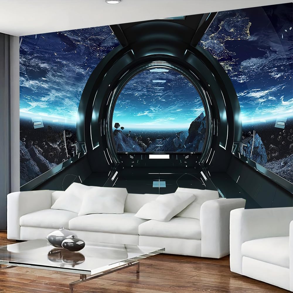 Sci-Fi Spaceship Tapestry Futu - огляд і ціна Wall Scroll Tapestry