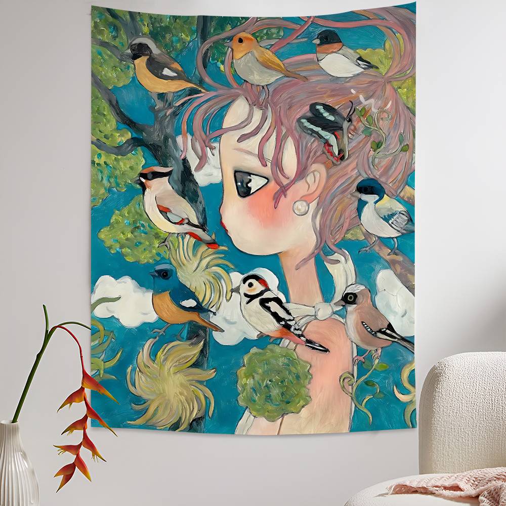 Aya Takano Cartoon Colorful Ta - огляд і ціна Wall Scroll Tapestry