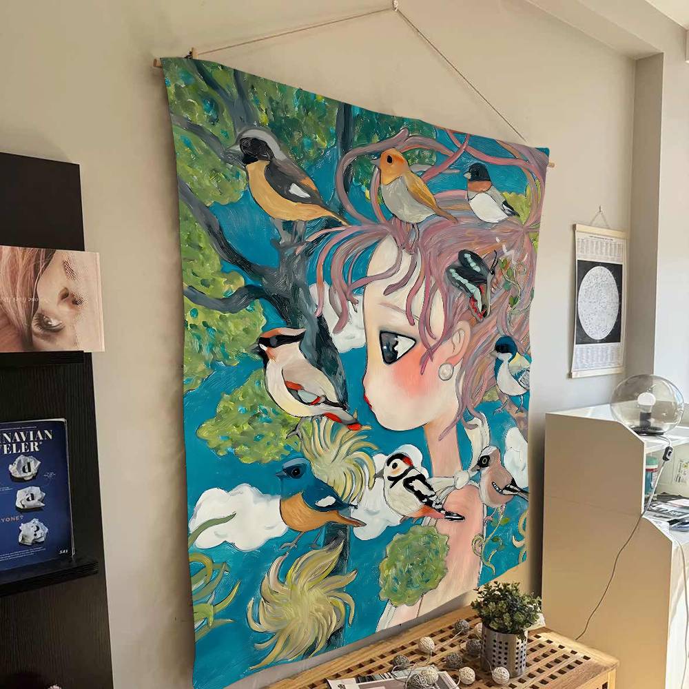 Aya Takano Cartoon Colorful Ta - огляд і ціна Wall Scroll Tapestry