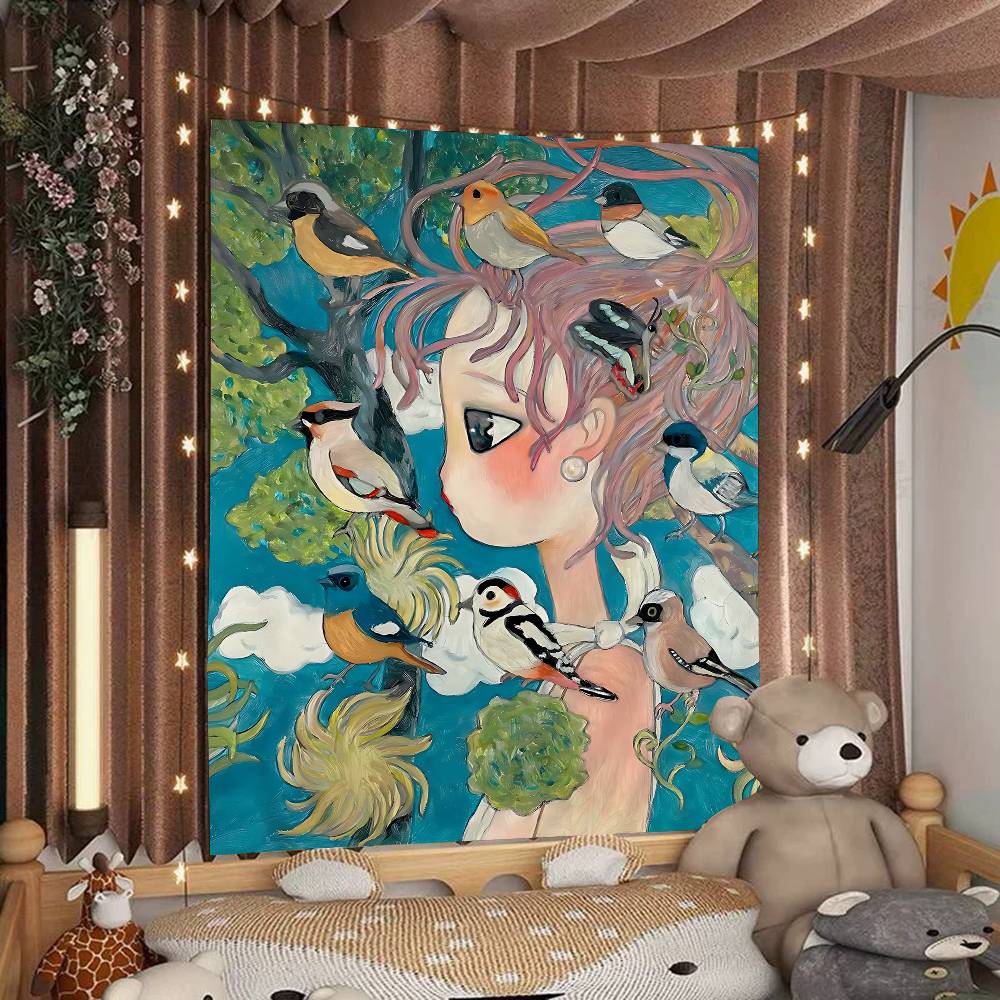 Aya Takano Cartoon Colorful Ta - огляд і ціна Wall Scroll Tapestry