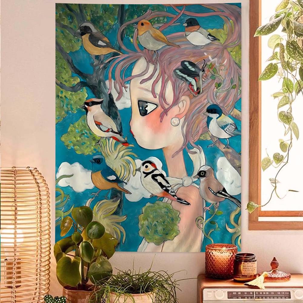 Aya Takano Cartoon Colorful Ta - огляд і ціна Wall Scroll Tapestry